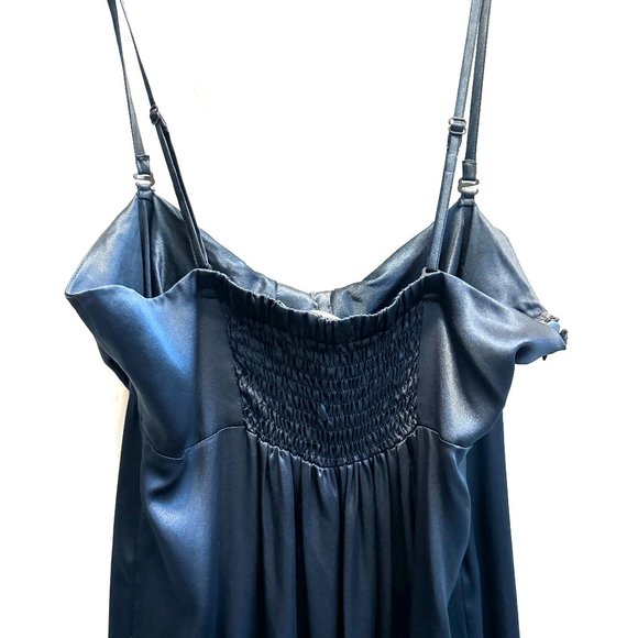 InWear Deep Blue Silk Short Dress W10 - Picture 4 of 12